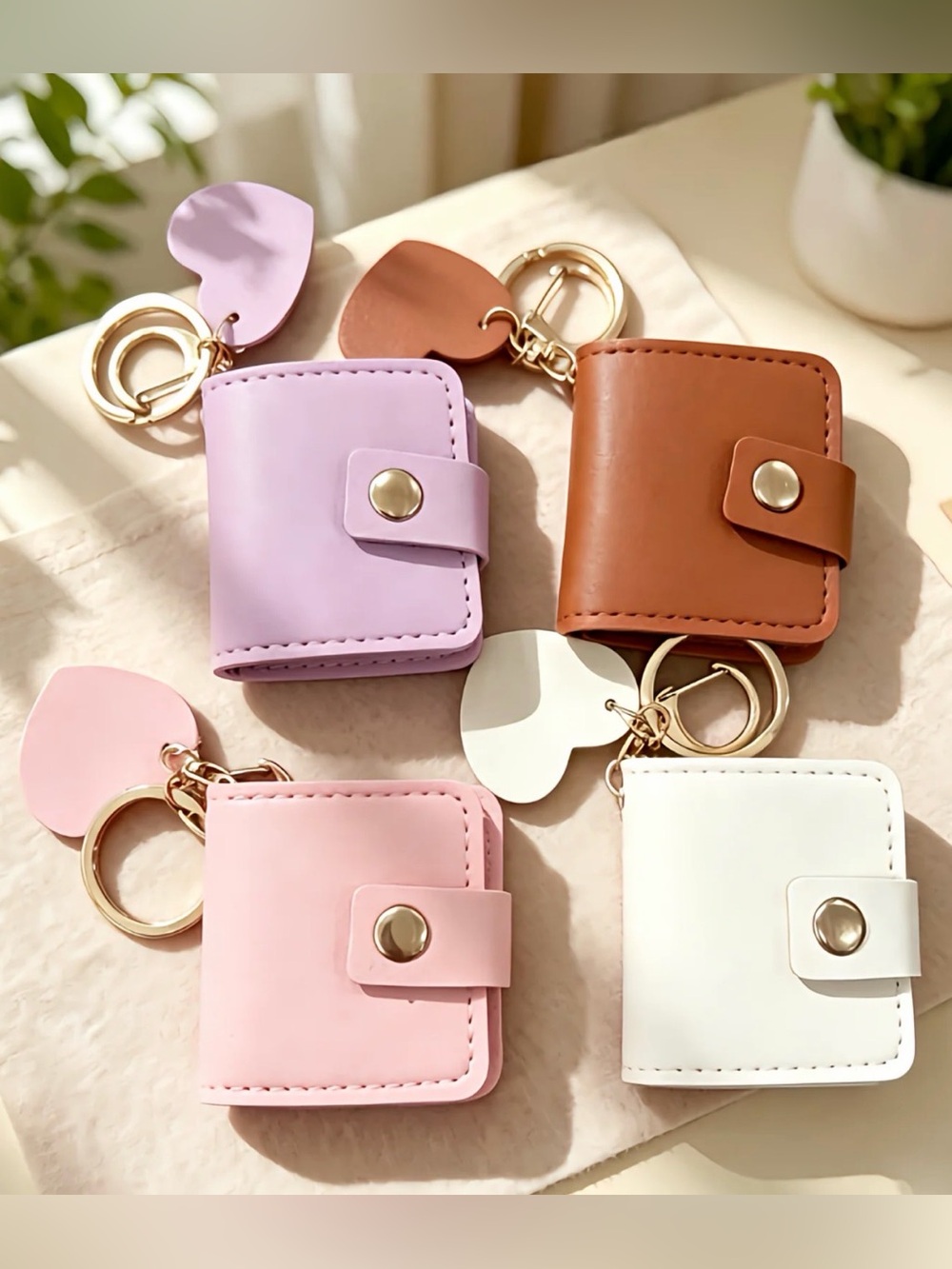 MINI PHOTO FRAME KEYCHAIN / BAG CHARM WITH HEART